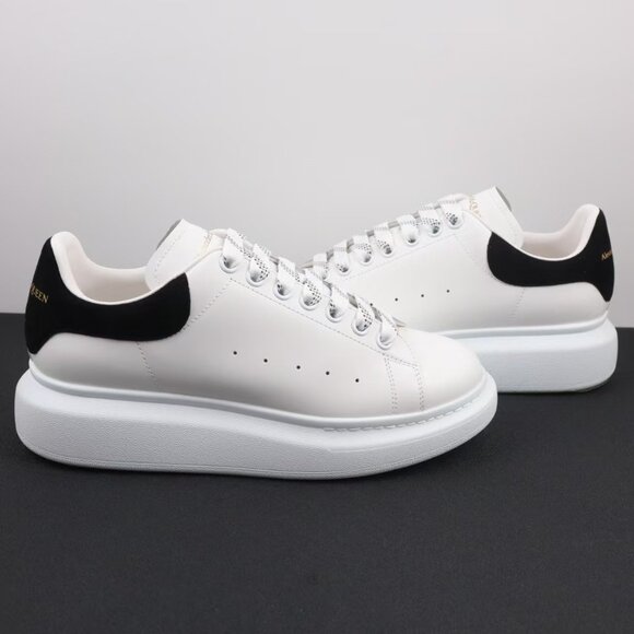 Stylish Alexander McQueen White and Black Men's Sneakers - Picture 3 of 4